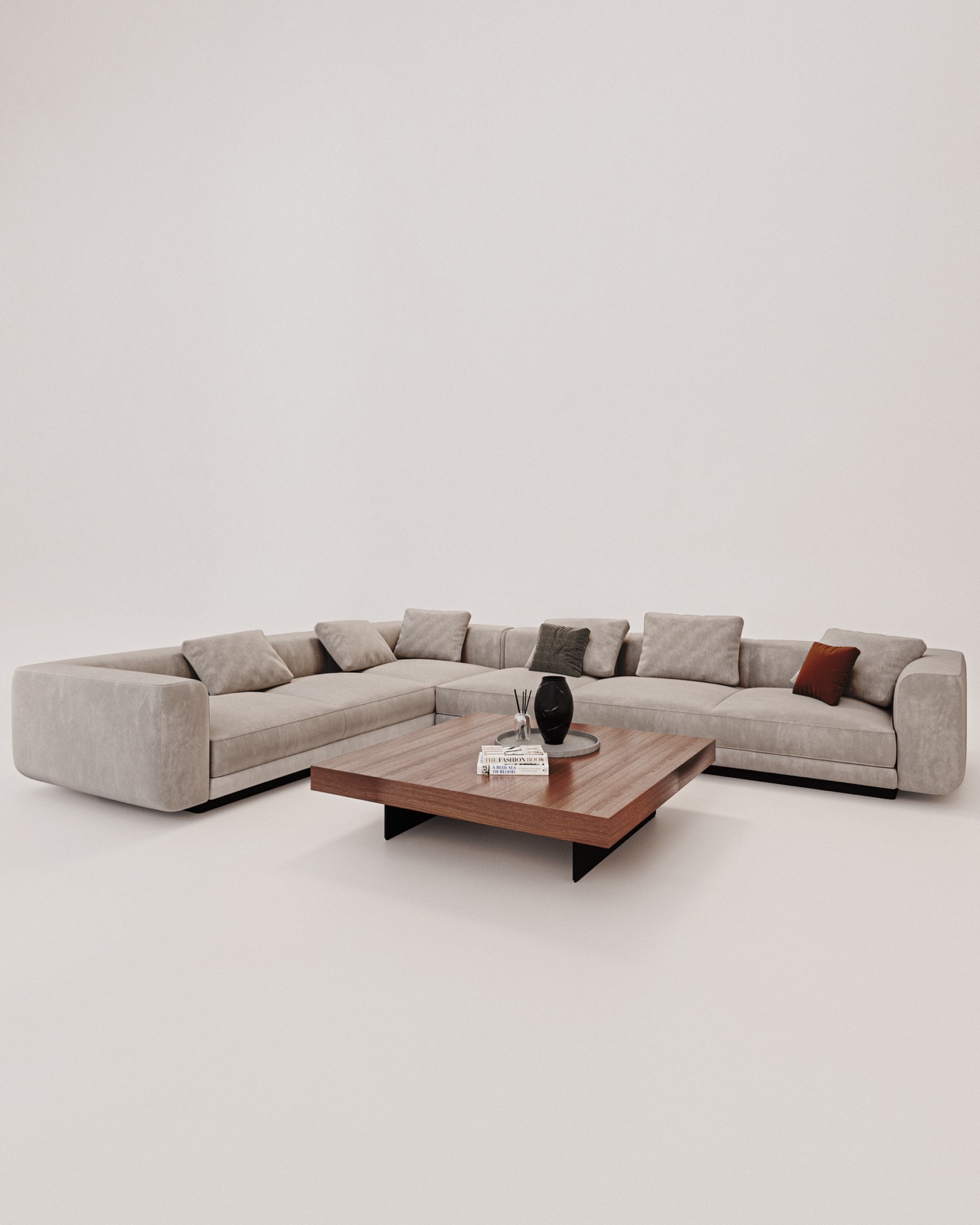 Monolith modular sectional sofa — four-module configuration